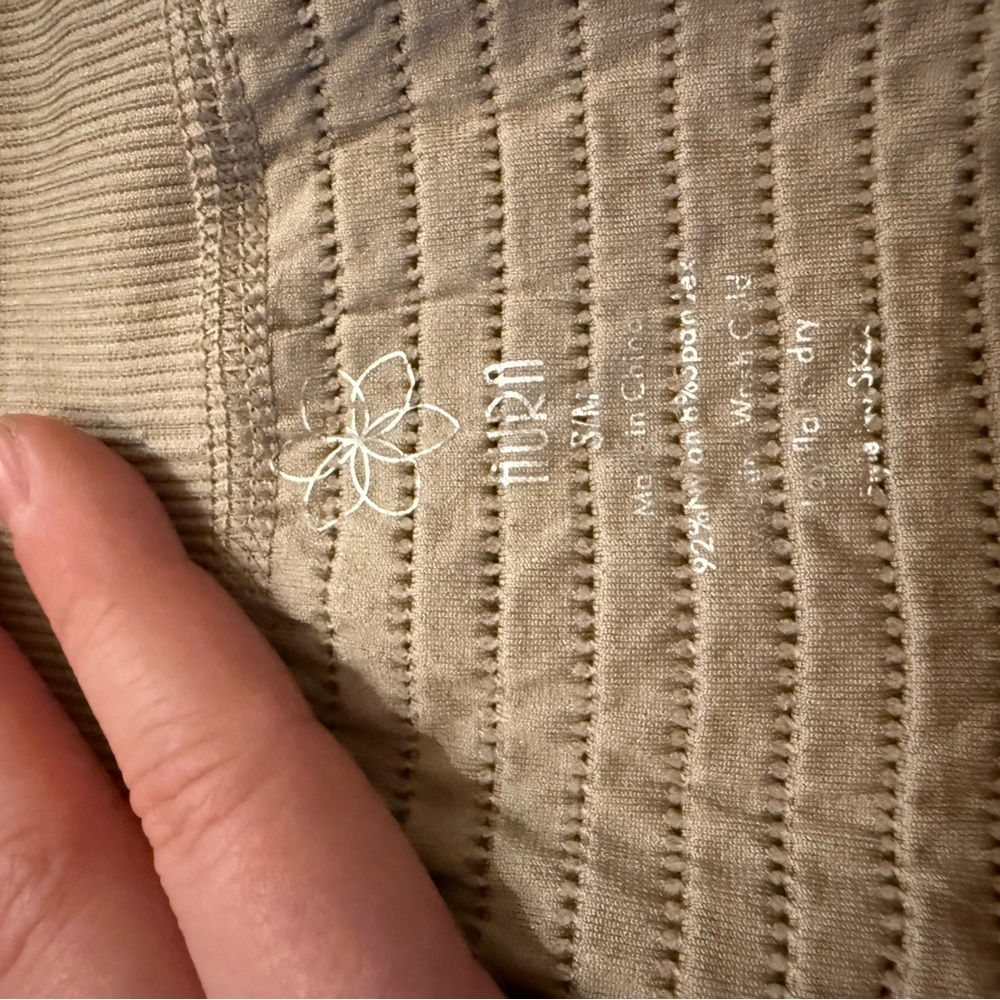 NUX Olive Textured Top